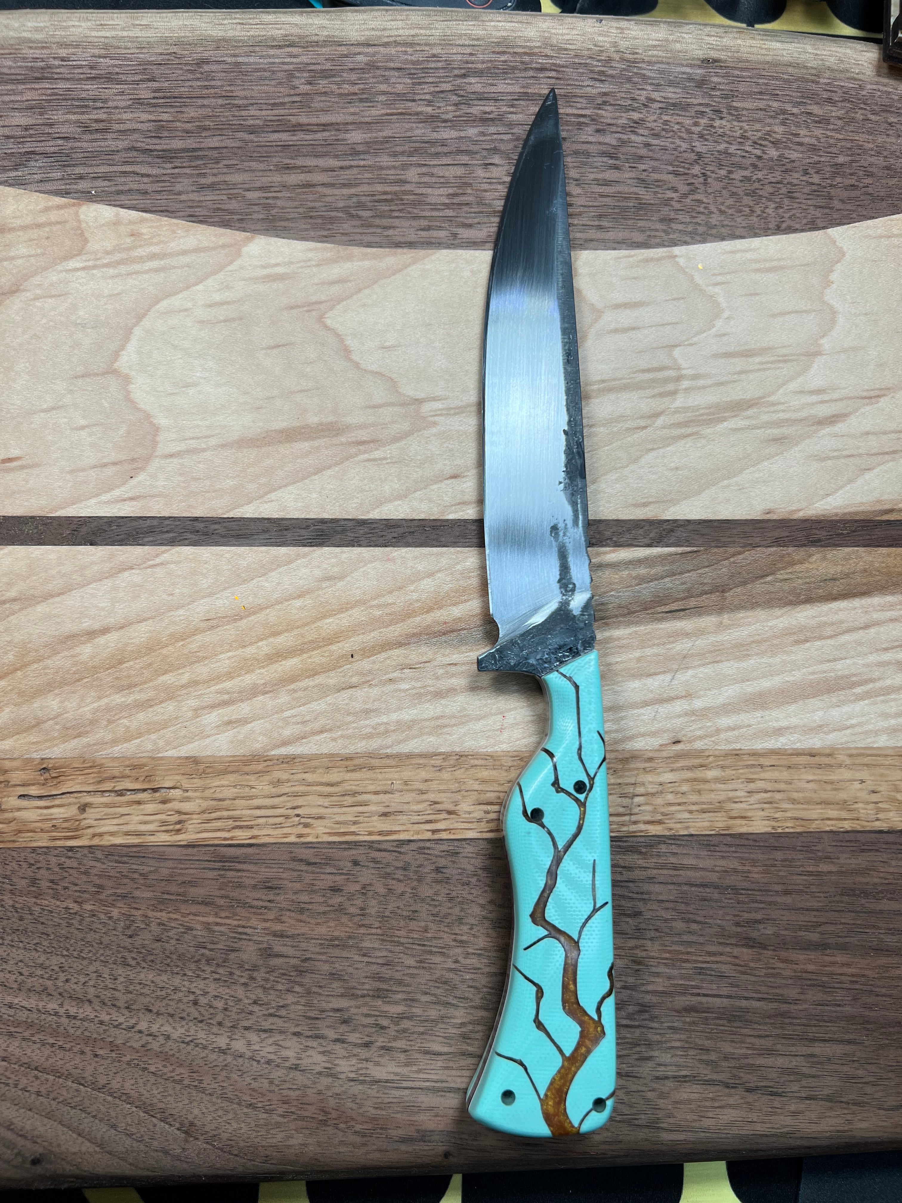 9-Inch Hand-Forged Knife – 1084 High-Carbon Steel